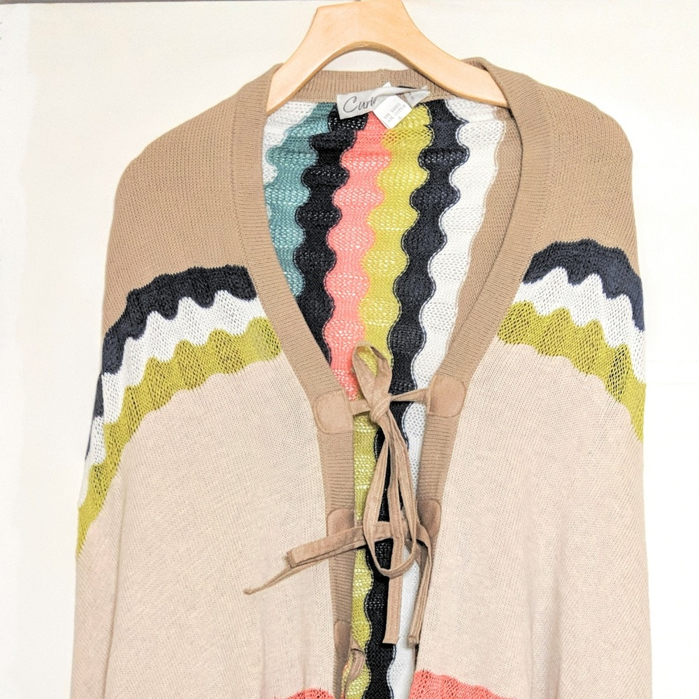 Women's Open Cardigan, Multi-colored, Curio New Yo